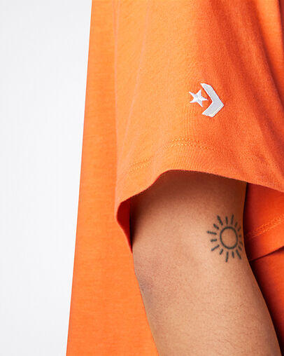 Converse Shapes Triangle Graphic T-Shirt Bright Poppy Heather