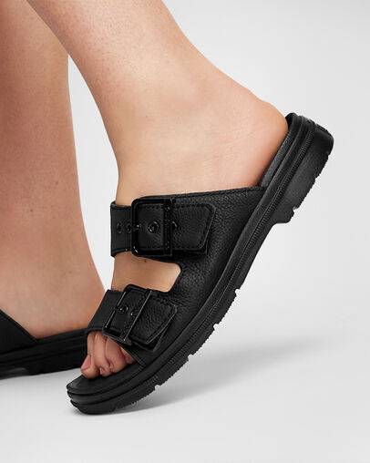 Chuck Taylor All Star Lugged Flatform Sandal Black/Black/Black, Reflective View