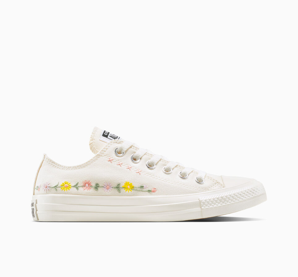 Chuck Taylor All Star Embroidered Flowers Garza/Verde monta&ntilde;a