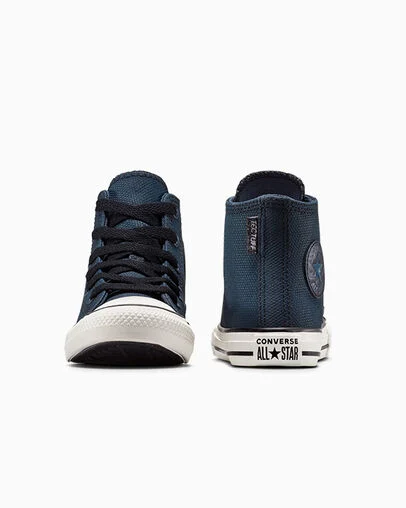 Chuck Taylor All Star Durable Navy/Black/Egret, Heel View