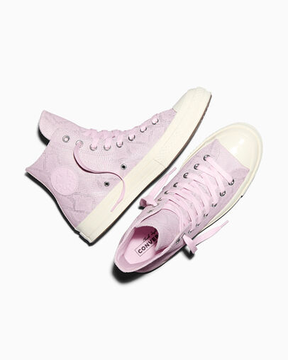 Chuck 70 Snakeskin Print New Found Bloom, Angled View