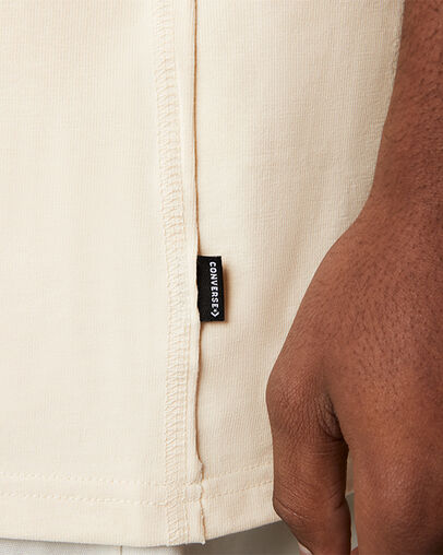 T-shirt ample &agrave; motif Stay Smiling Ivoire naturel