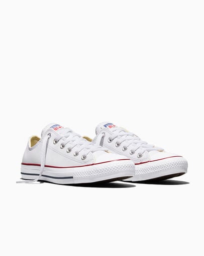 Chuck Taylor All Star Leather White, Top and Side View