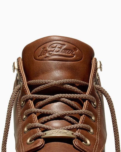 1908 Bronco Boot Emperador/Apple Cinnamon, Detail Angle View