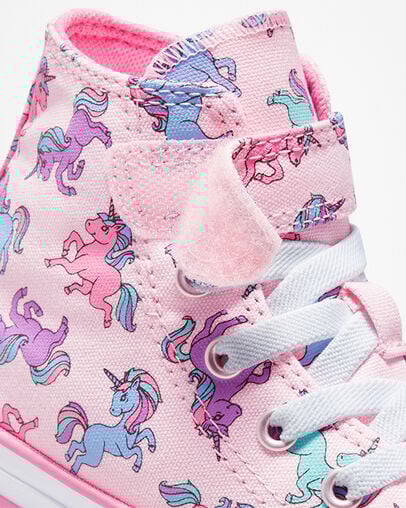 Chuck Taylor All Star Easy-On Unicorns Pink Foam/Pink/University Blue, Detail Angle View