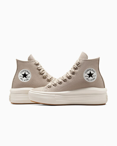 Chuck Taylor All Star Move Platform Canvas Papyrus/Blanc vintage/&Eacute;cru, Detail Angle View