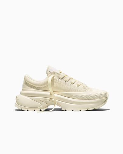 Run Star Crush Leather Egret/Egret/White, Outer Side View