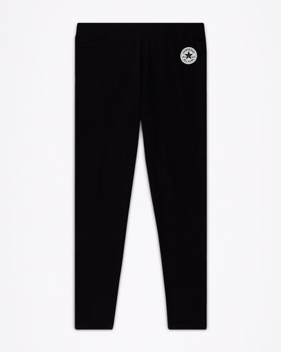 Leggings con estampado gr&aacute;fico Negro Converse, Front View