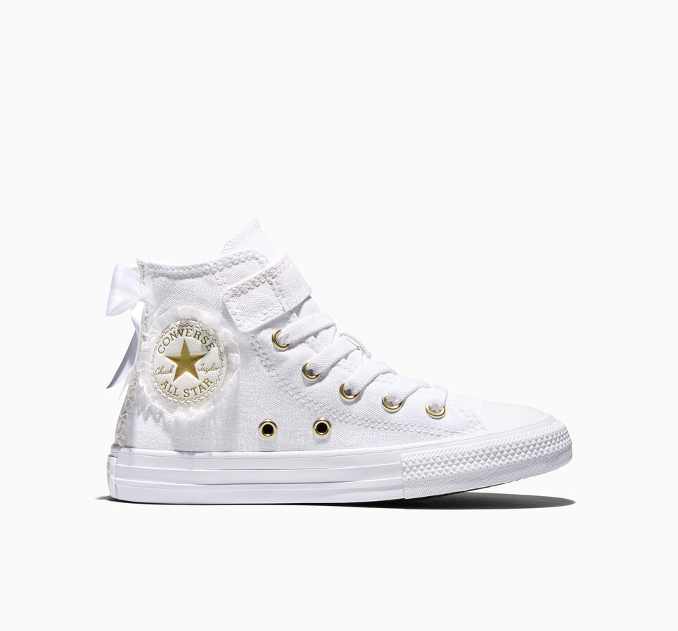 Chuck Taylor All Star Satin Bows White/White/Gold