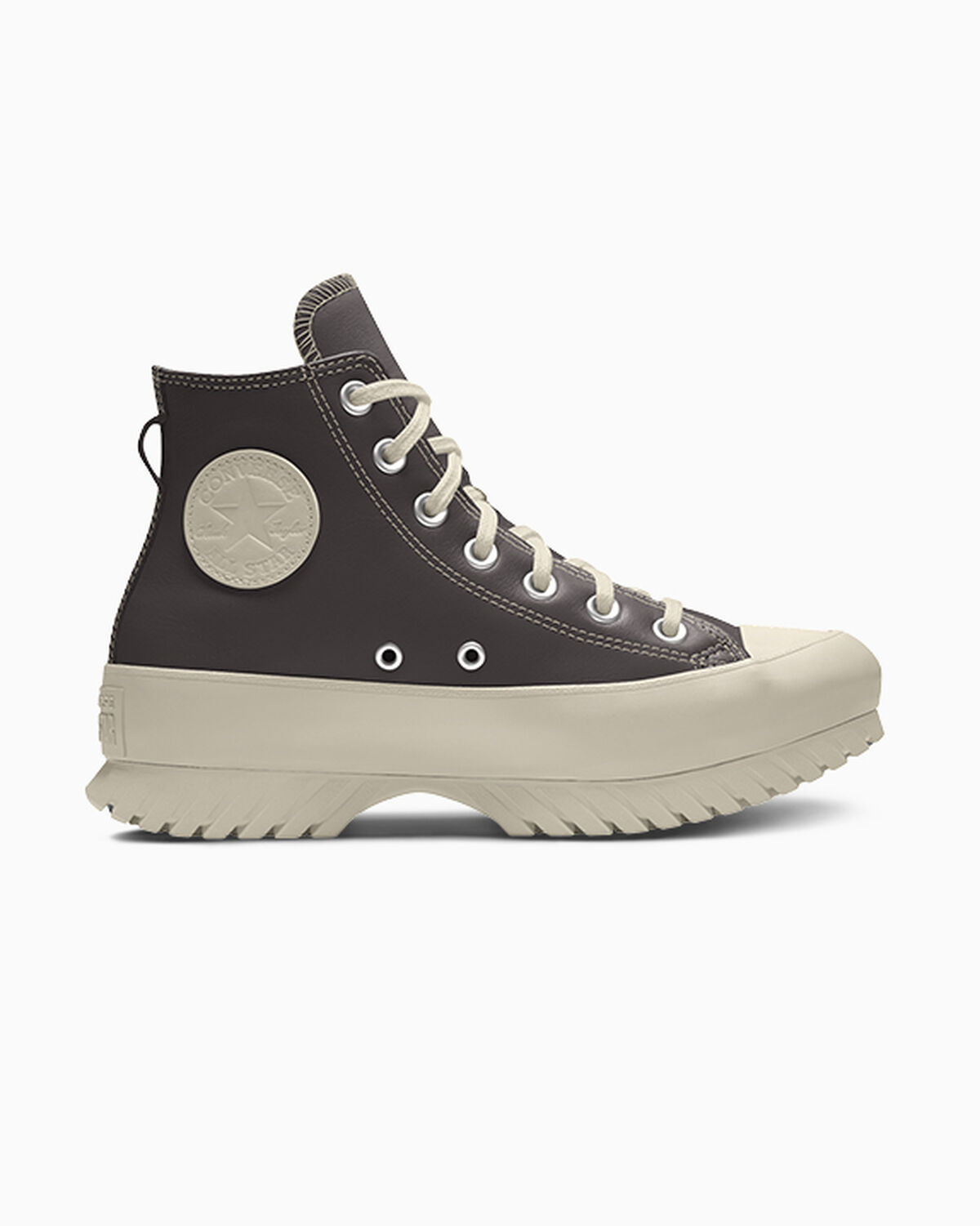 Custom Chuck Taylor All Star Lugged Platform Leather By You - A05052CSP24_coffeenut_SC