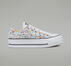 Glitter Platform Chuck Taylor All Star White Glitter Sequins Splash