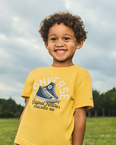 Retro Remix T-Shirt and Shorts Set Converse Navy, Detail View