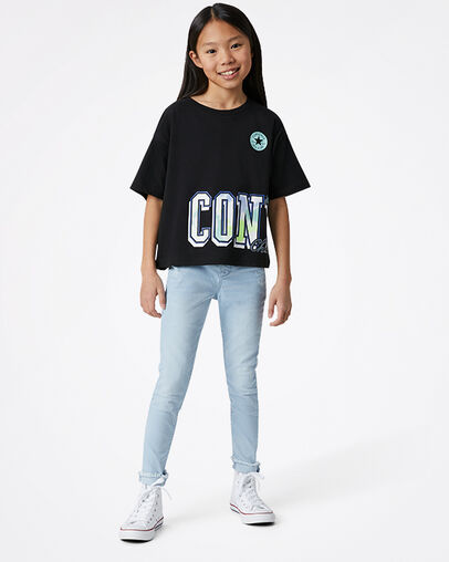 T-shirt ample tie and dye iris&eacute; Noir