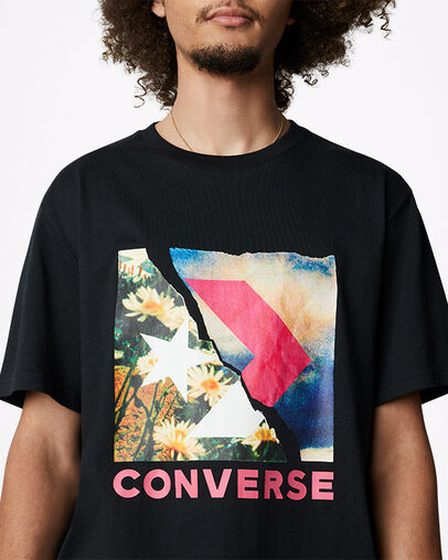 Camiseta Star Chevron Logo Negro Converse, Detail View