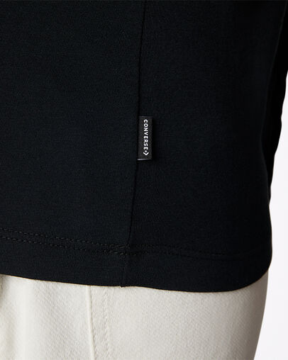 Hybrid Flower Chuck Patch Infill Classic T-Shirt Converse Black, Detail View