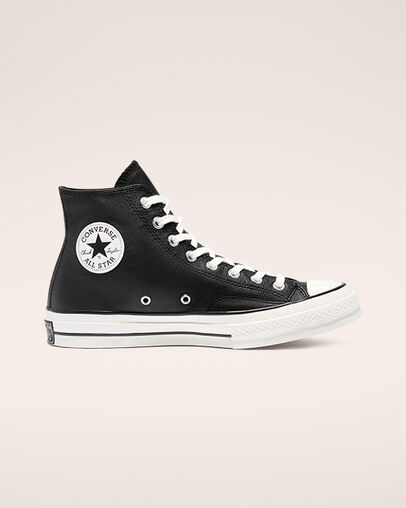Converse Color Leather Chuck 70 Schwarz/Egret/Schwarz, Outer Side View