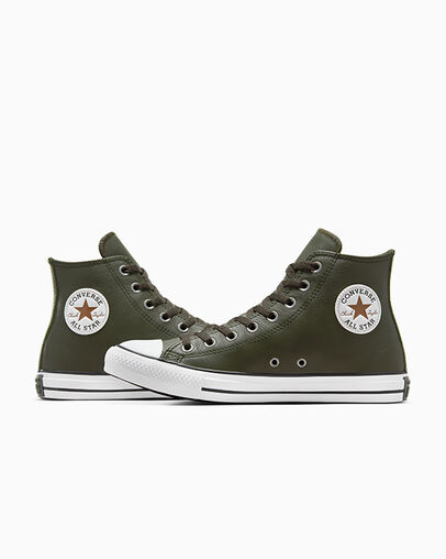 Chuck Taylor All Star Verde cueva/Whisky oscuro/Blanco, Detail Angle View