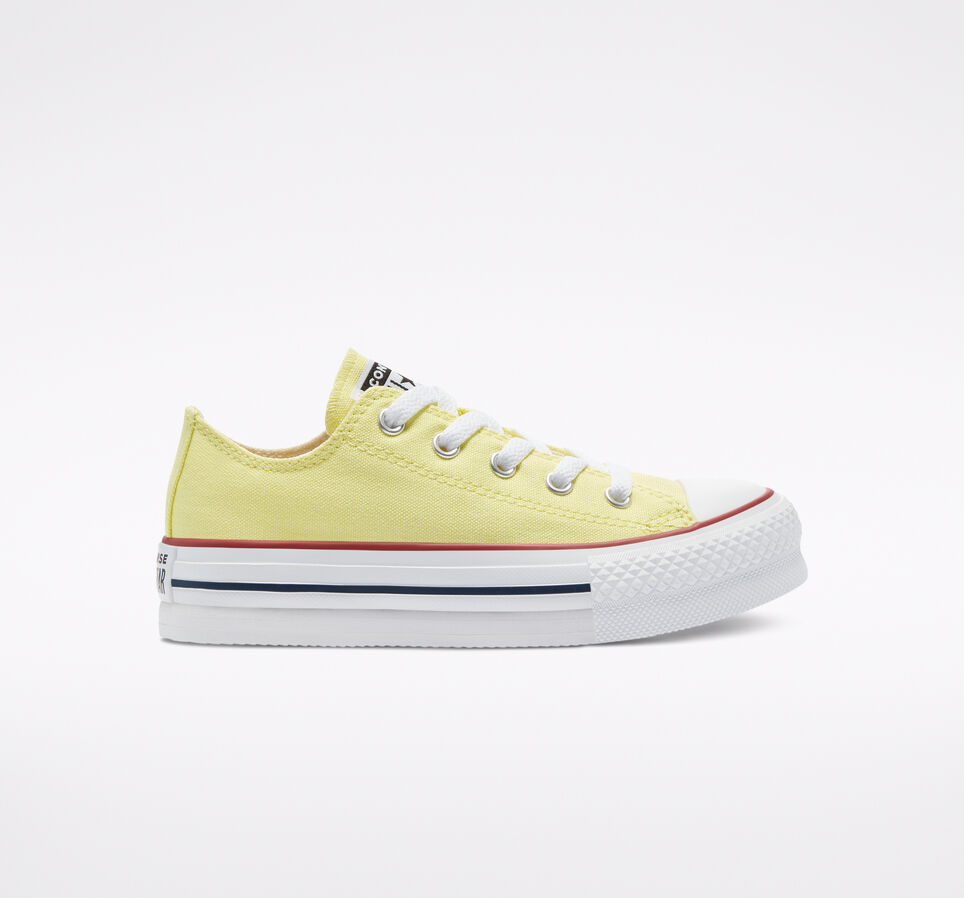 Canvas Color EVA Platform Chuck Taylor All Star Citron clair/Blanc/Noir