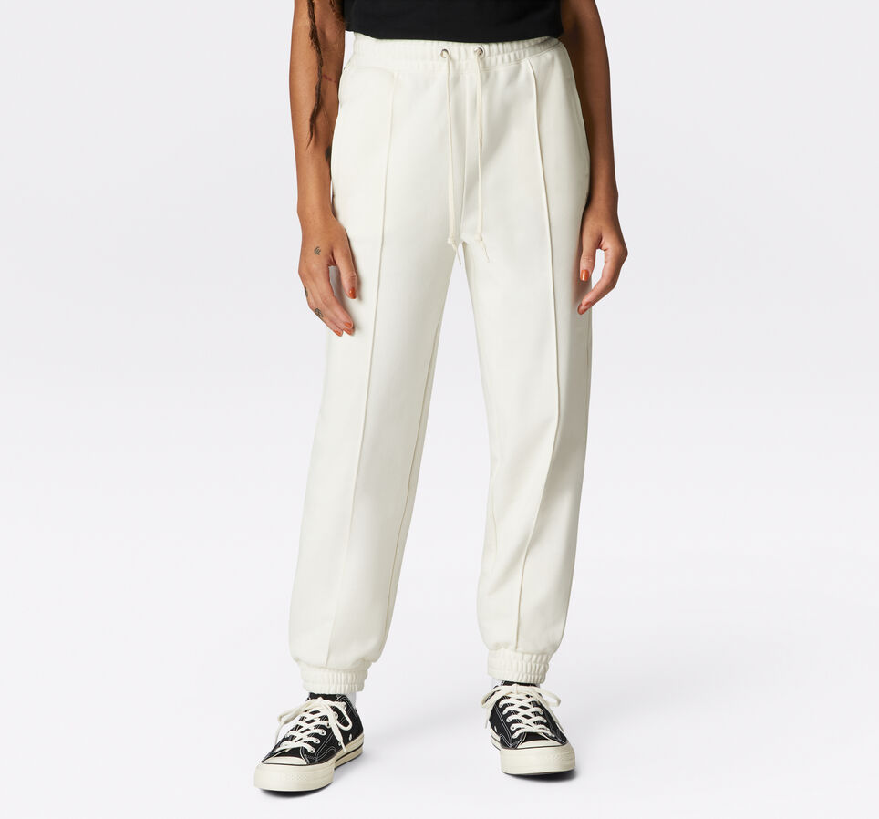 Converse Bestickte Jogginghose aus French-Terry White