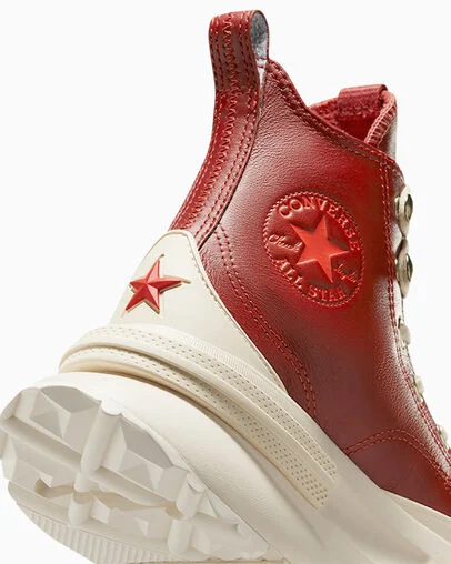 Run Star Legacy CX Platform Leather Rojo ritual/Marfil natural, Detail Angle View