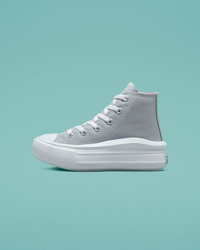 Chuck Taylor All Star Move Platform Gel Patch Gravel/Pink/White, Inner Side View