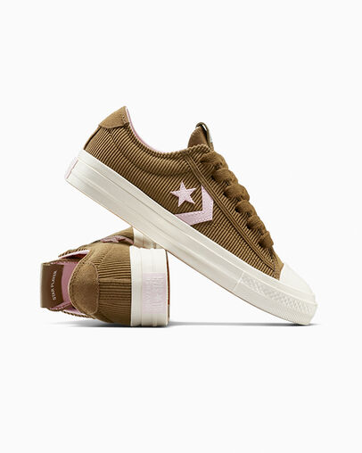 Star Player 76 Suede & Corduroy Dark Whiskey/Egret/Sugar Berry, Detail Angle View