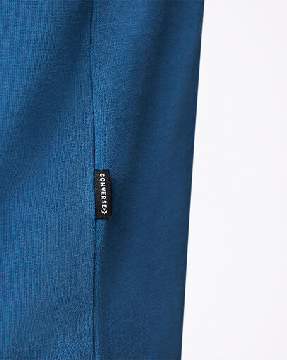 Arcade Retro Graphic Crew Neck T-Shirt Dark Marina Blue, Detail View