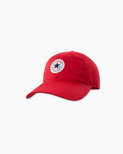 Day 1 Chuck Patch Baseball Cap Converse Red, Front View