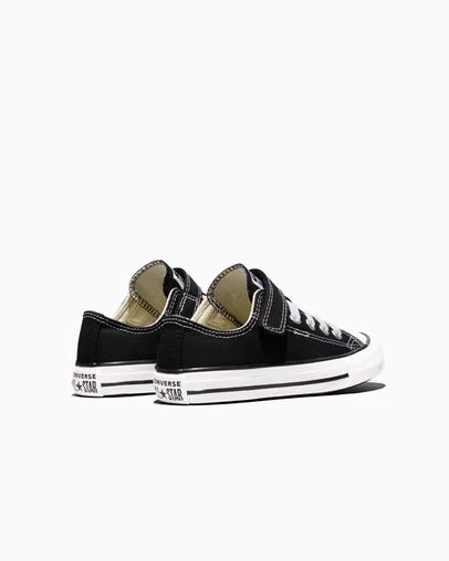 Chuck Taylor All Star Easy-On Schwarz/Natural/Wei&szlig;, Heel View