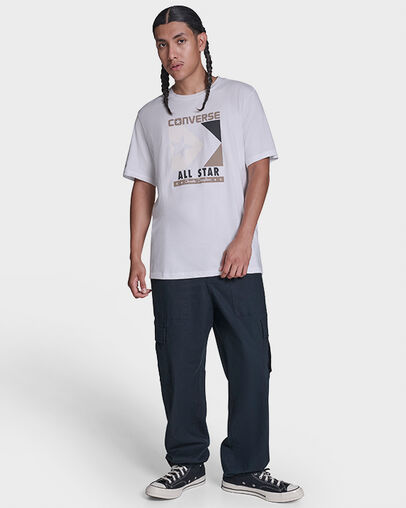 Timeless Boxed Chevron T-Shirt White 10A, Full Body View