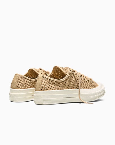 Chuck 70 Woven Leather Hay Day/Hay Day/Egret, Heel View