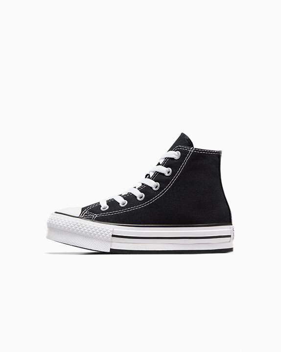 platform converse white junior