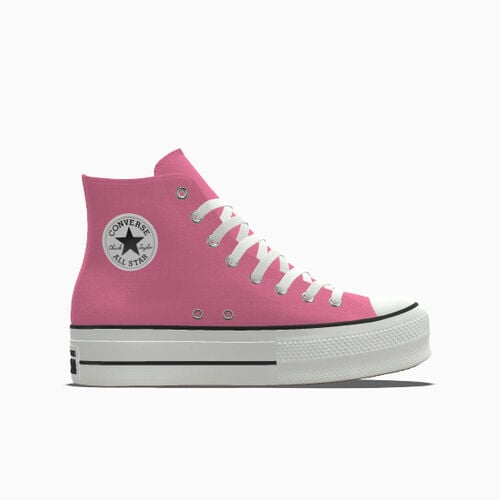 Converse Custom Chuck Taylor All Star Lift Platform By You Pink – 171209CSP25_pink_CO