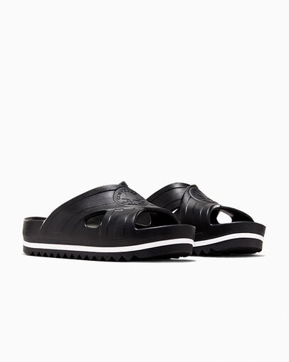Chuck Taylor All Star Sandal Lite CX Negro/Blanco/Negro, Top and Side View