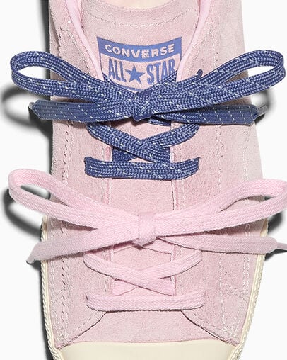 Chuck Taylor Lo New Found Bloom Pink/Indigo Storm/Egret, Detail Angle View