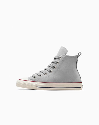 Chuck Taylor All Star Suede Zone grise/&Eacute;cru/Bleu marine minuit, Inner Side View