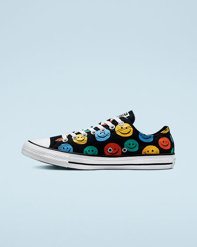 Chuck Taylor All Star Happy Faces Black/Amarillo/Bold Mandarin, Inner Side View