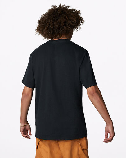 Camiseta Star Chevron Logo Negro Converse, Back View