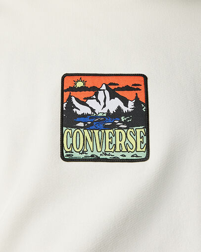 Sudadera estampada con cuello redondo Counter Climate Garza, Detail View