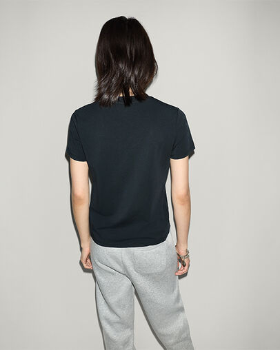Chuck Taylor Patch T-Shirt Black, Full Body View