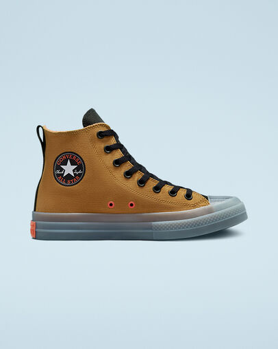 Chuck Taylor All Star CX Fleece Lined Wheat/Black/Wild Mango, Outer Side View