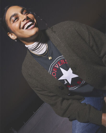 Converse Go-To All Star Patch Standard-Fit T-Shirt Converse Black