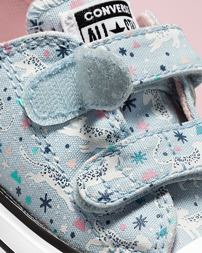 Chuck Taylor All Star Easy-On Snowy Leopard Lt Armory Blue/Storm Pink, Detail Angle View