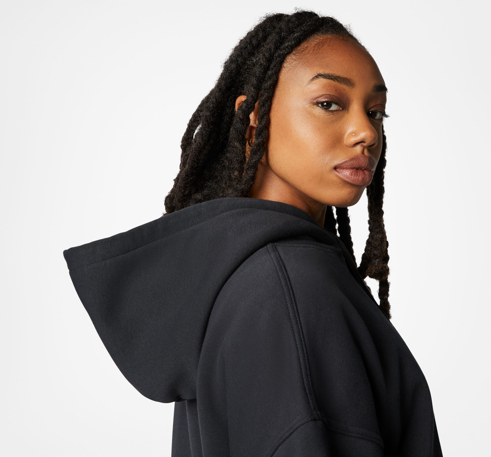 1500~ALL STAR CHUCK TAYLOR Ribbed Hoodie with Zip Closure main image 0