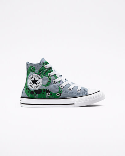 Dino Daze Chuck Taylor All Star Blue Slate/Midnight Navy, Outer Side View