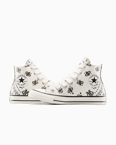 Chuck Taylor All Star Paisley Garza/Negro/Garza, Detail Angle View