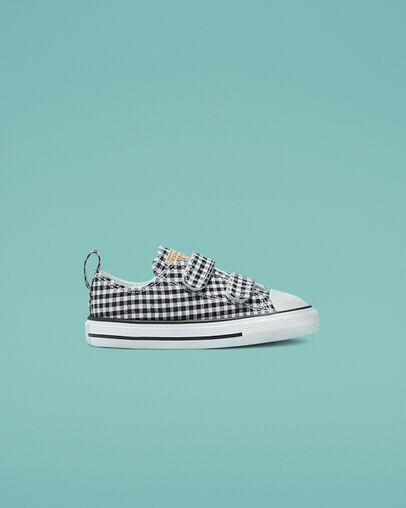 Chuck Taylor All Star Easy-On Gingham Black/White/Black, Outer Side View
