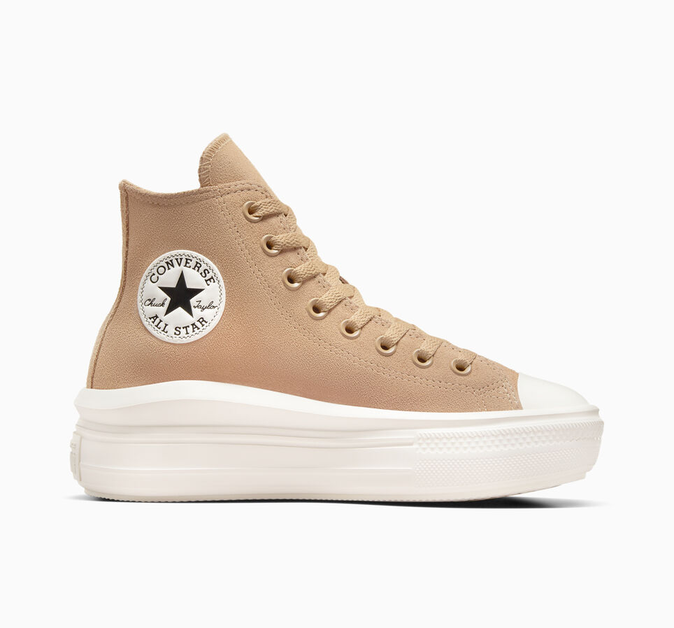 Chuck Taylor All Star Move Platform Colorful Suede Coffee Rum/Egret/Black