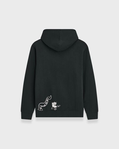 Converse x Minions Standard Fit Zip-Up Hoodie Converse Black, Detail View