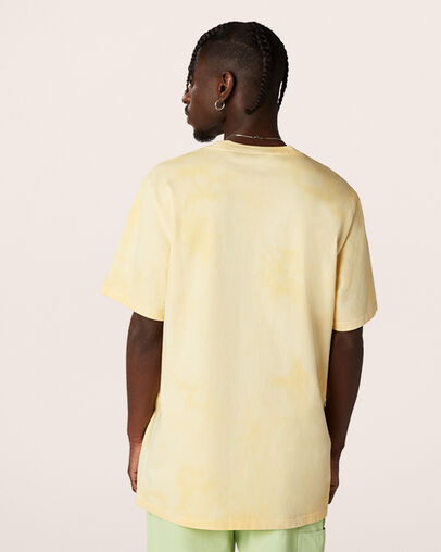 Marble Crew Neck Short Sleeve T-Shirt Gold Dart, Back View